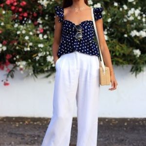 LAST CHANCE Polkadot Peplum Top NWOT